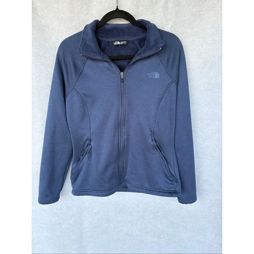 The North Face Women’s Fleece Jacket Medium Blue Full Zip Lightweight Outdoor
